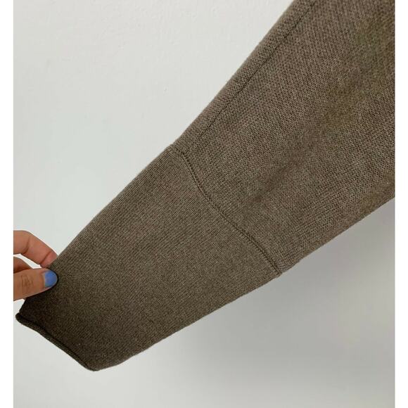 J. JILL Pure Jill XS Oversized Boxy Cardigan Sweater Dolman Sleeve Cotton Brown - Picture 6 of 7